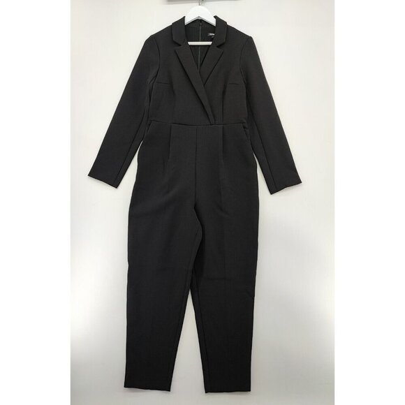 Express Women's Tuxedo Long Sleeve Blazer Black Pants & Jumpsuits Size 10 - Picture 1 of 11